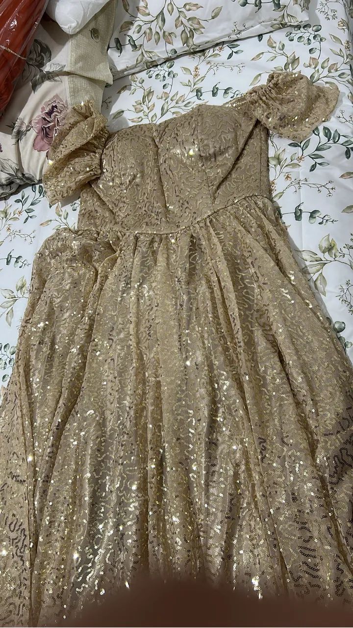 Vestido de festa dourado  - Foto 4