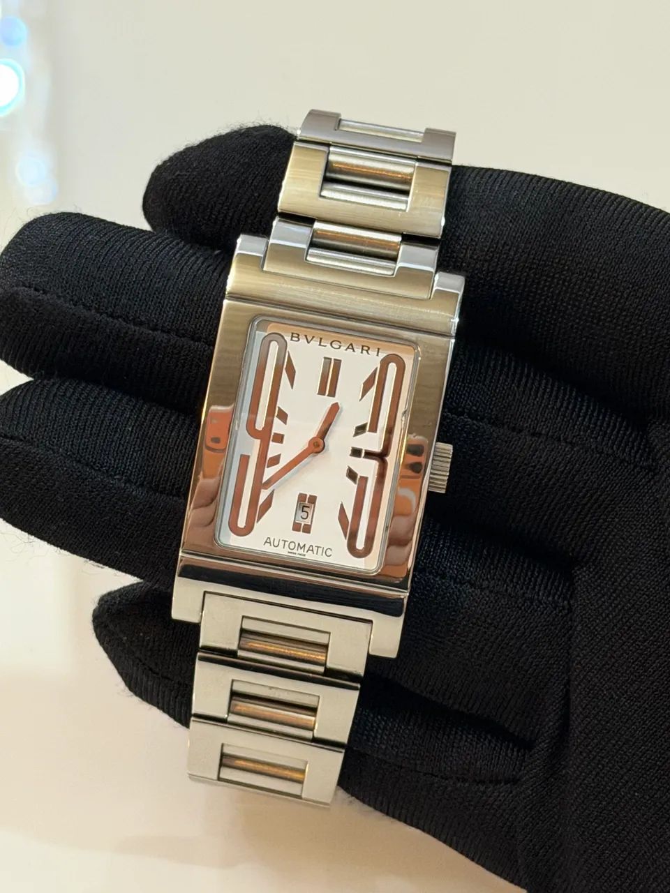 Relógio Bvlgari Rettangolo automático usado
