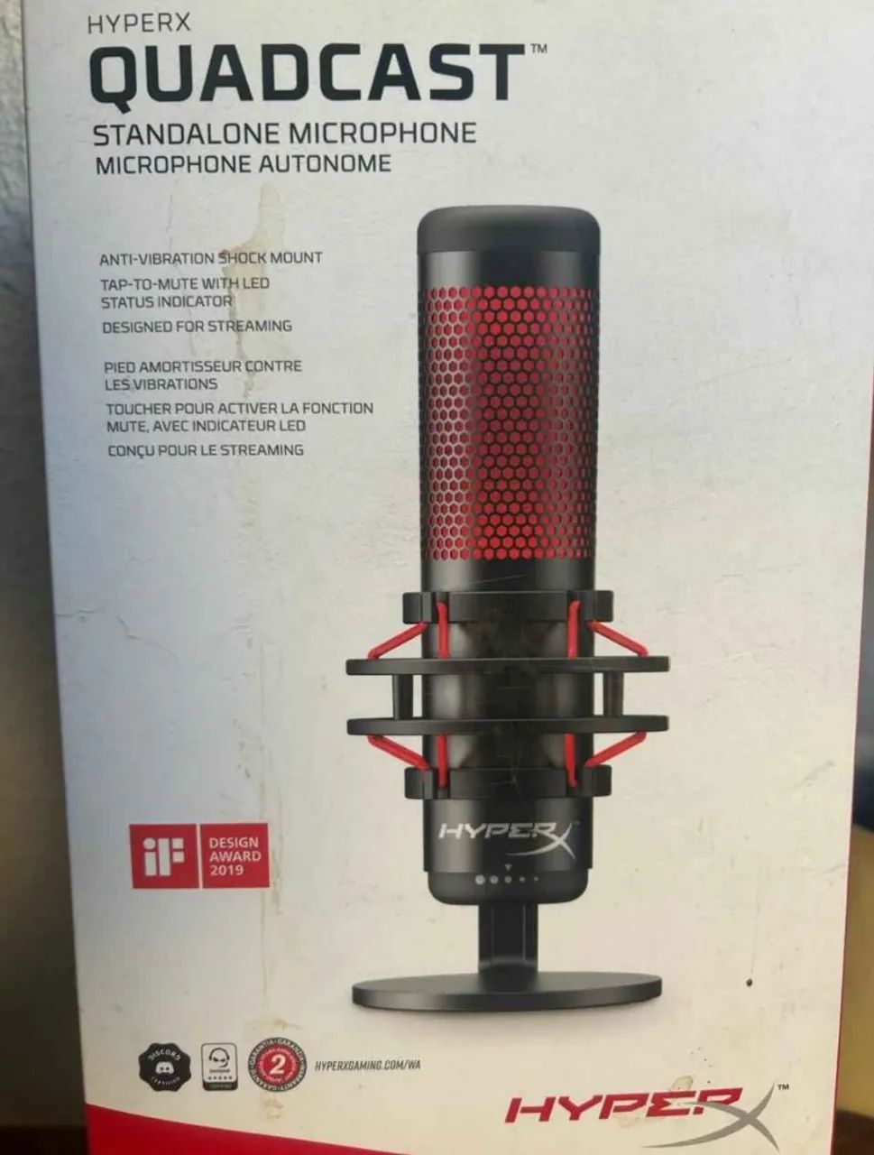 Microfone HyperX QuadCast - ALANZOKA - Foto 4