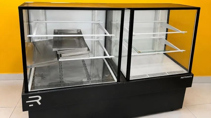 Vitrine Refrimate Frio e Quente 2 em 1 | Expositora Refrigerada e Aquecida | Semi nova