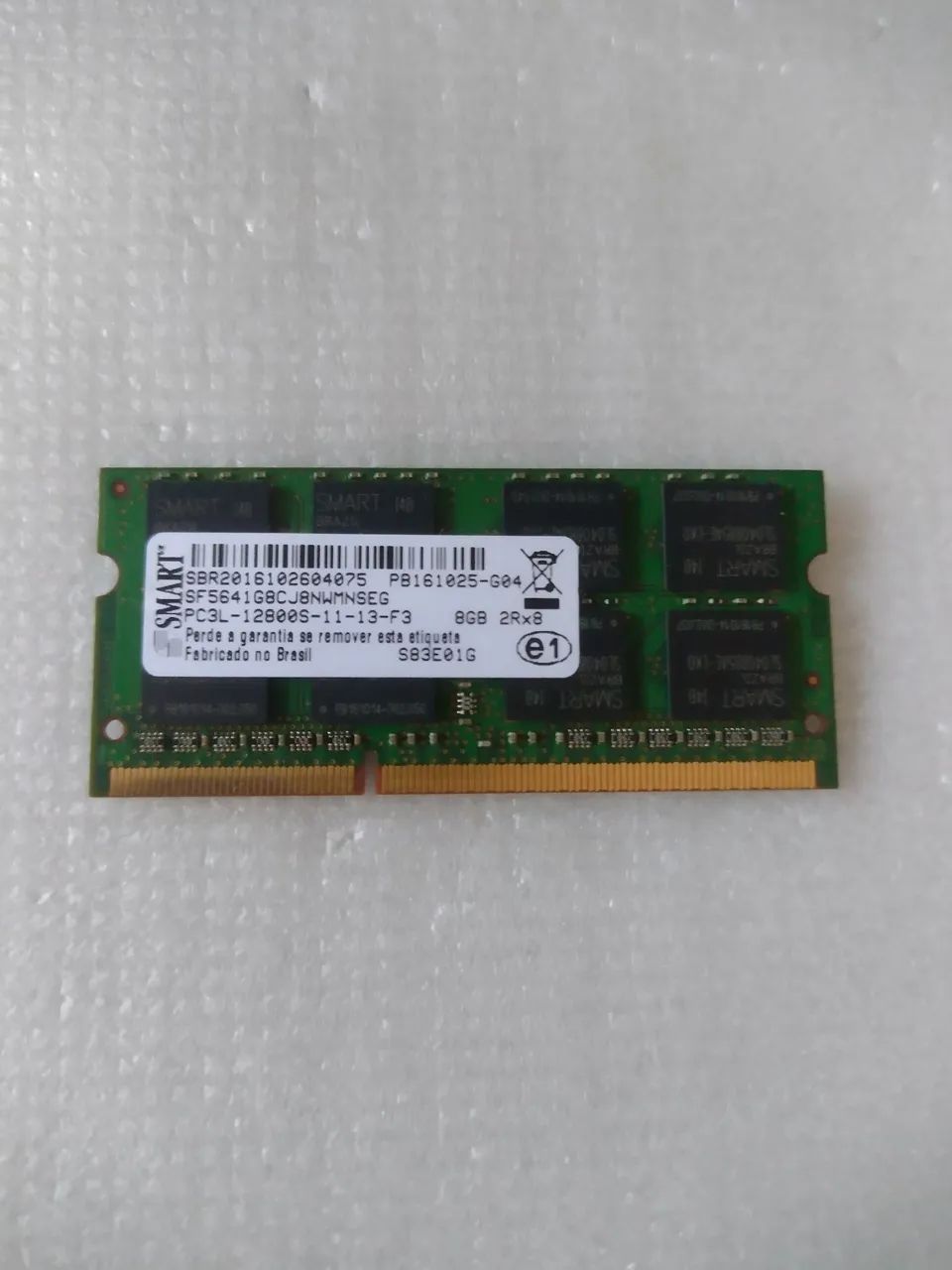 Memória 8gb notebook DDR3 1600
