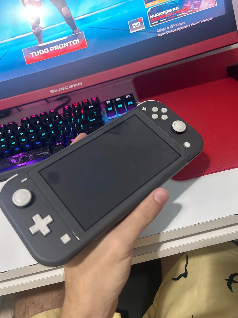 ? Nintendo Switch Lite Cinza - Excelente Estado - Foto 2