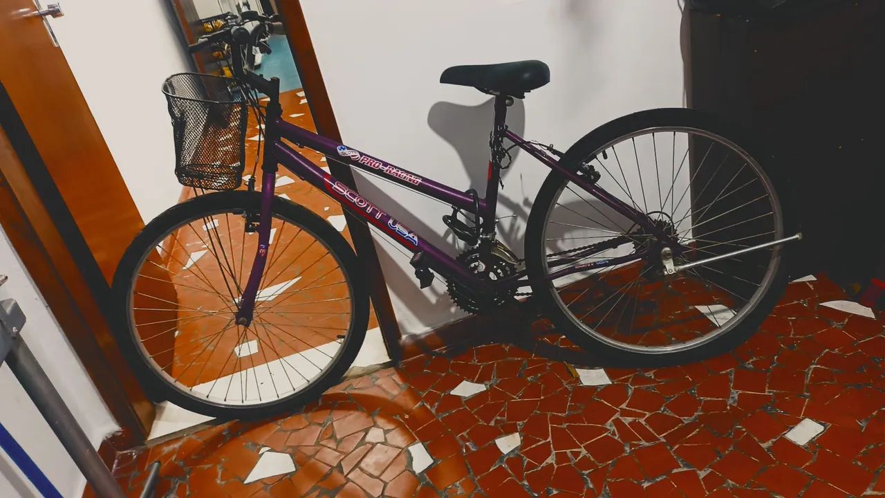 Bicicleta feminina com cestinha 