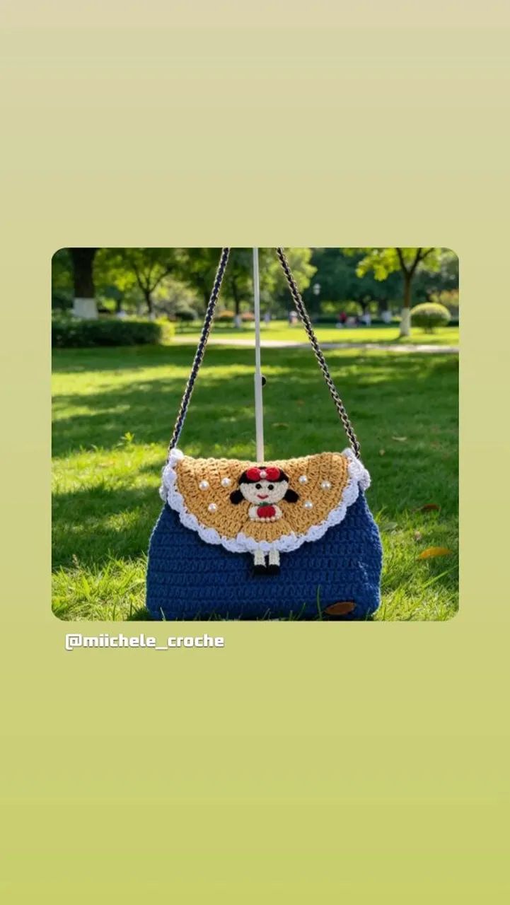 Bolsas Princesas crochê  - Foto 2