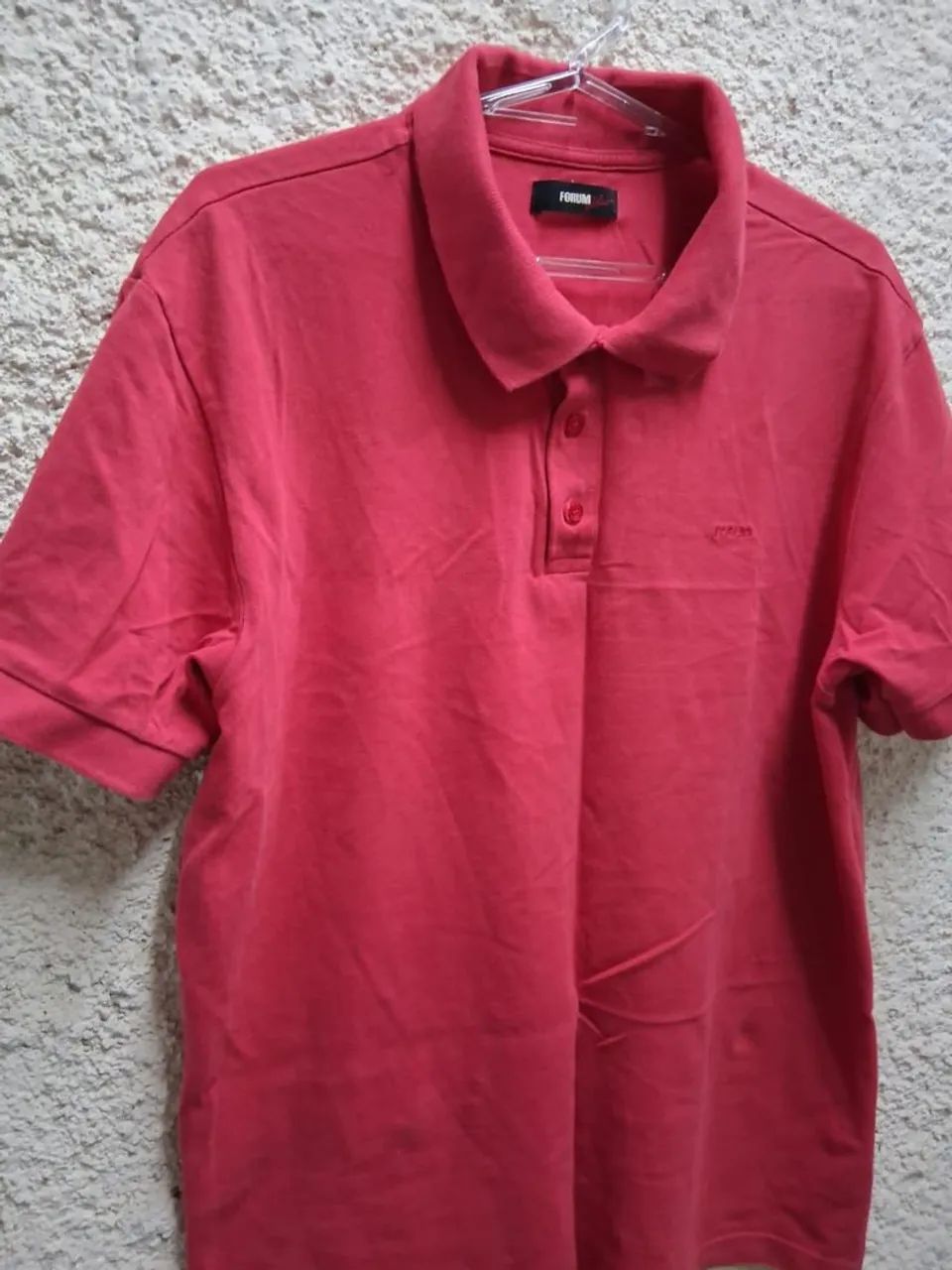 Camisa Polo Forum Vermelha - G - Foto 3