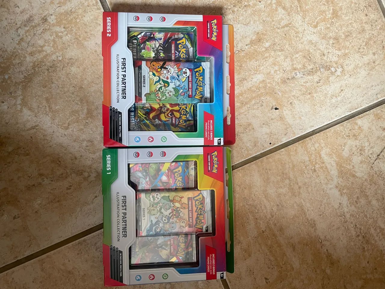 Parceiro Inicial Pokémon série 1 e 2 em Inglês 