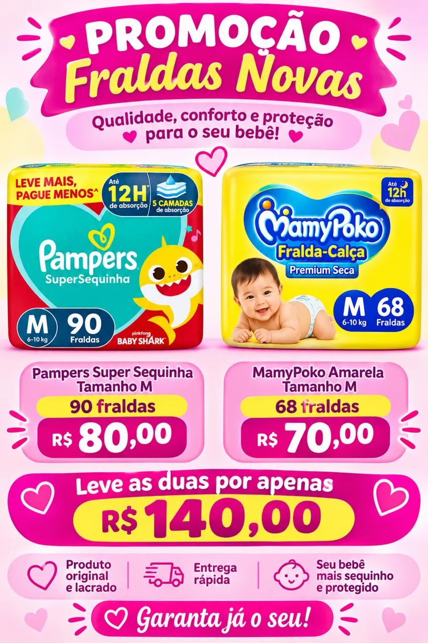 Promoção de fraldas 