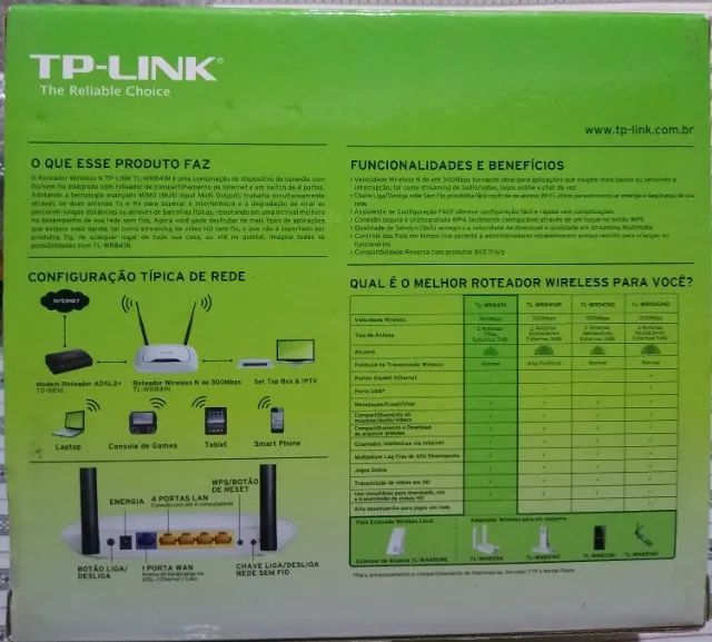 Roteador Tp-link Tl-wr841n Branco (Usado) - Foto 5