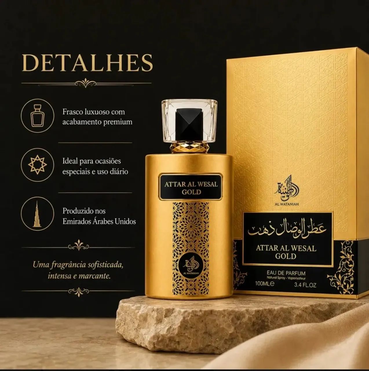 Perfume Attar Gold - masculino 