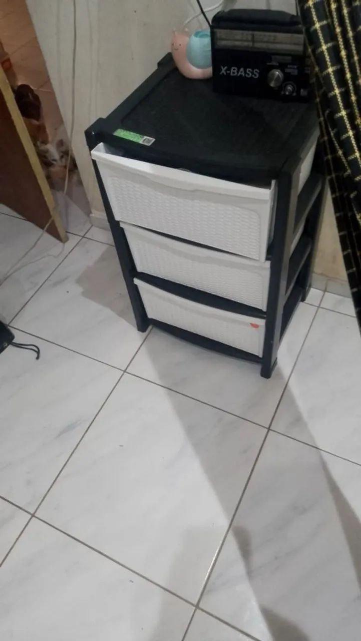 Gaveteiro usado apenas uma vez