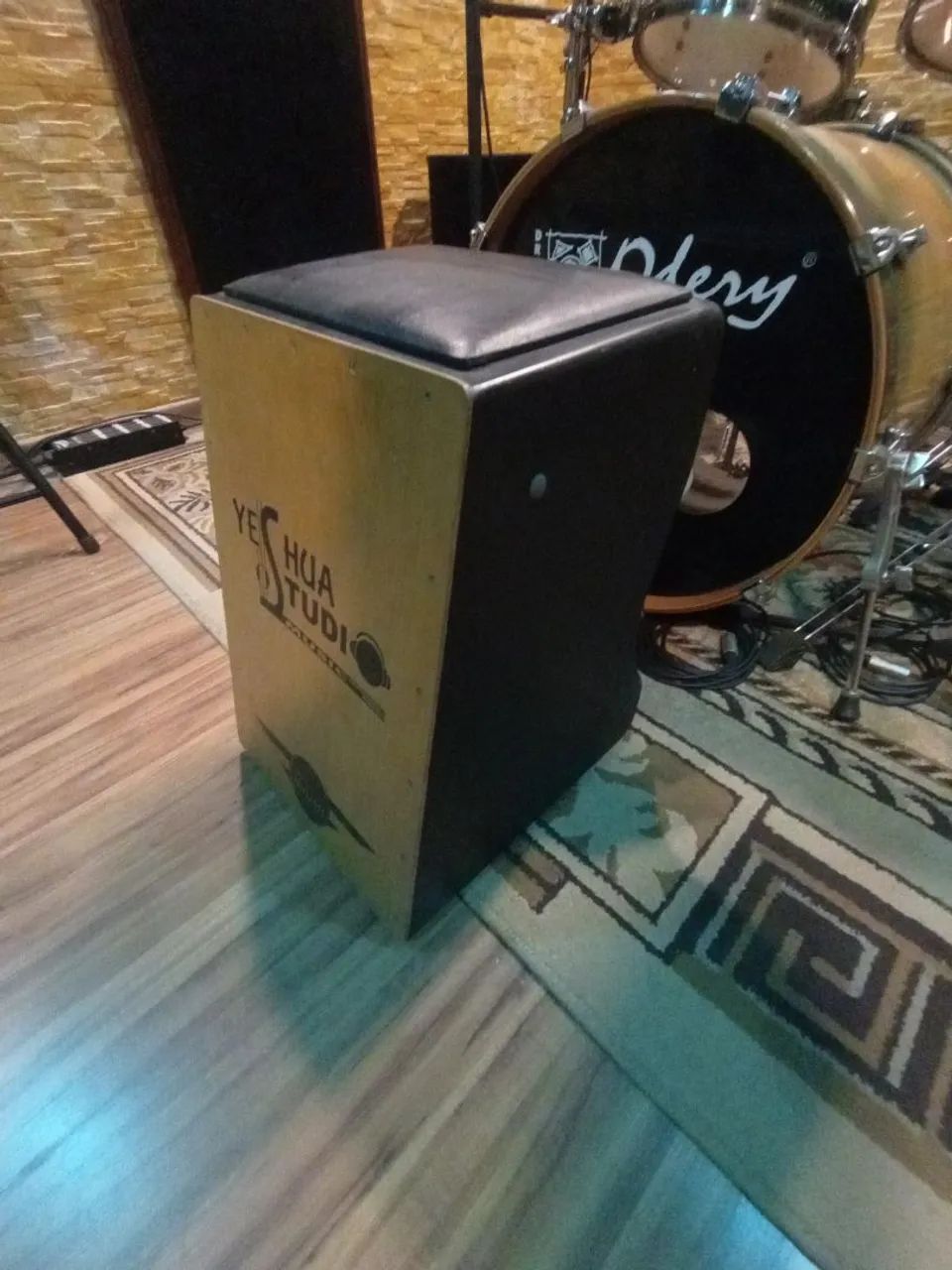 Cajon witler drums eletroacústico 2 entrada  - Foto 2