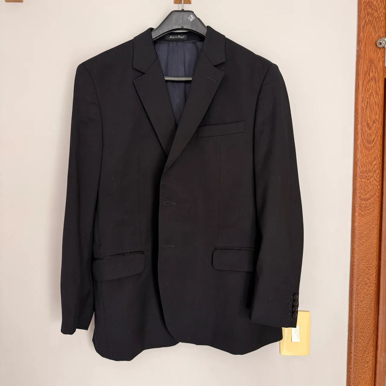 Terno Brooksfield Super 120 Australian Cool Wool preto