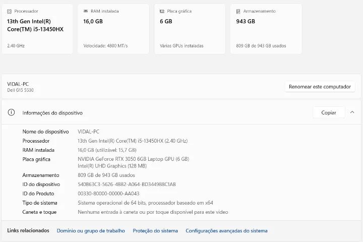 Notebook Dell G15 5530 - Foto 3