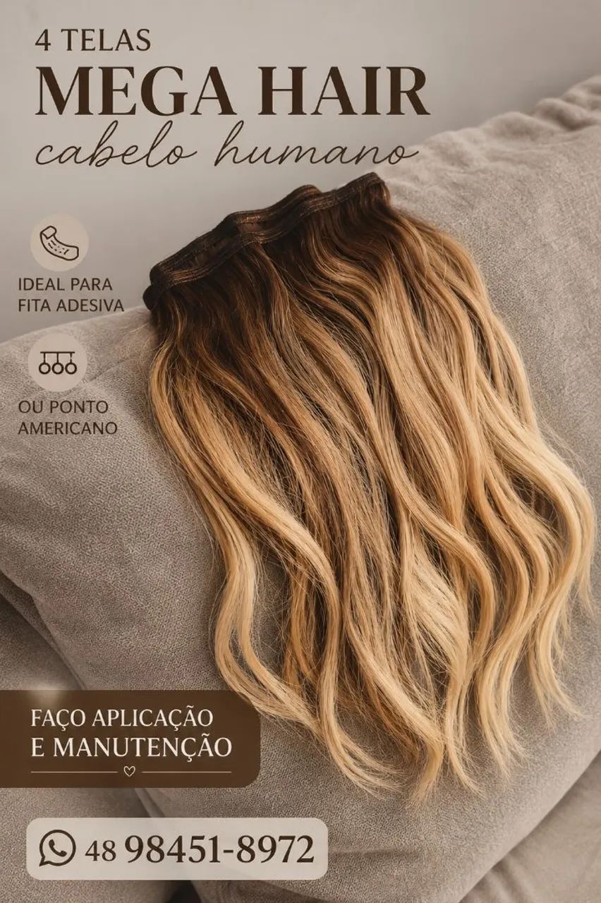 Mega hair cabelo humano 