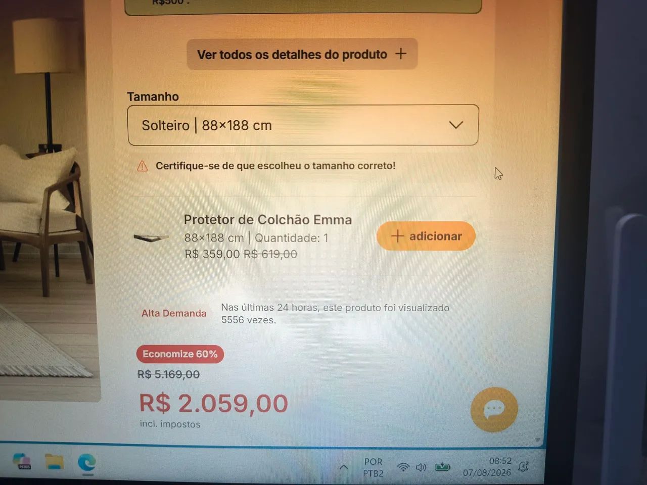 COLCHÃO SOLTEIRO EMMA PREMIUM HYBRID 2.0 - Foto 5