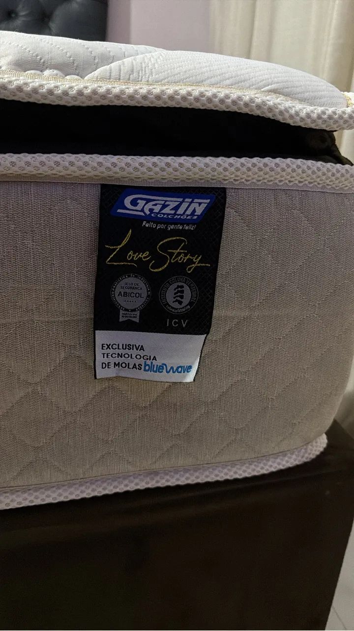 Cama Queen  molas ensacadas 2 meses de uso com nota fiscal  - Foto 2