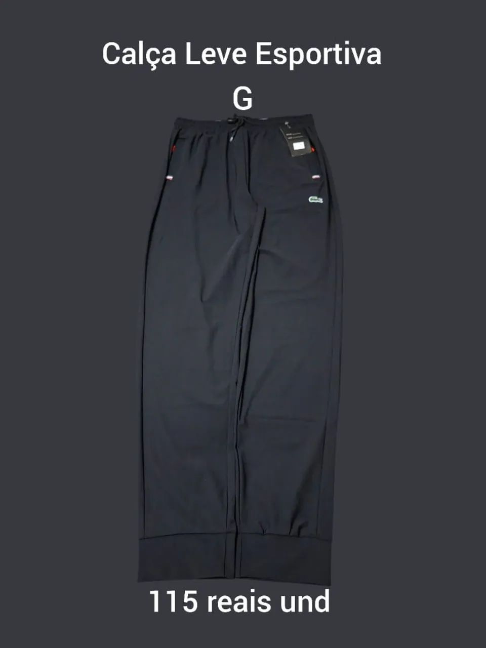 Calça com Zipers nos Bolsos 