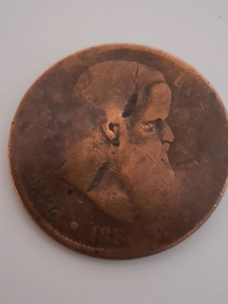 Lote de moedas antigas 40 Réis dom Pedro II.  De 1877 /1879 / 1880 - Foto 5