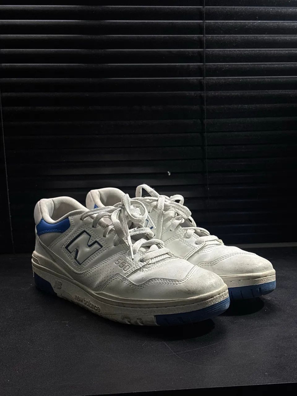 Tênis new balance azul e branco - Foto 5