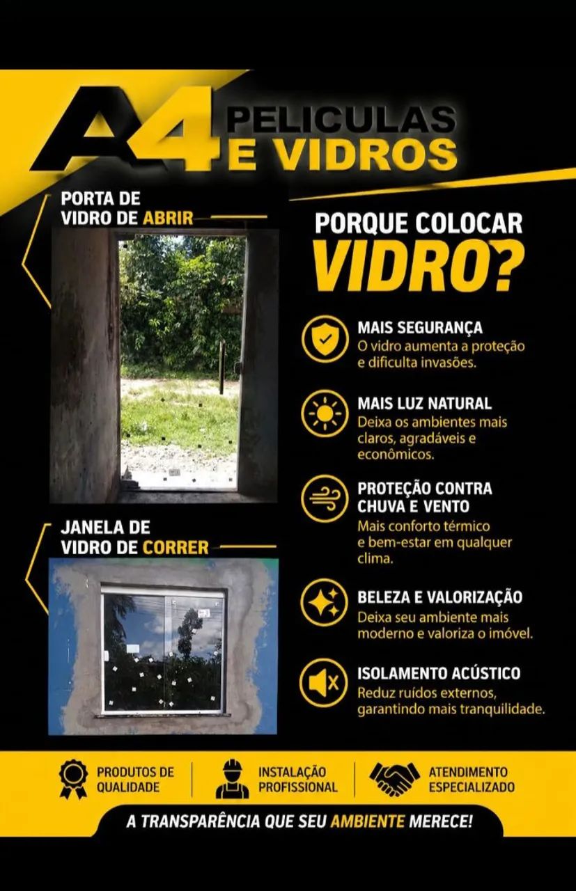 Tudo em vidro temperado 