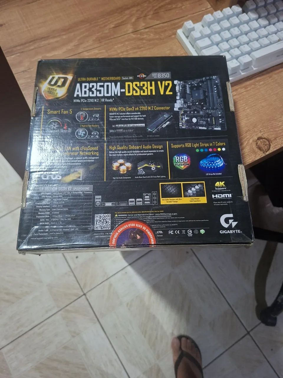 Placa mãe Gigabyte Ab350m  - Foto 2