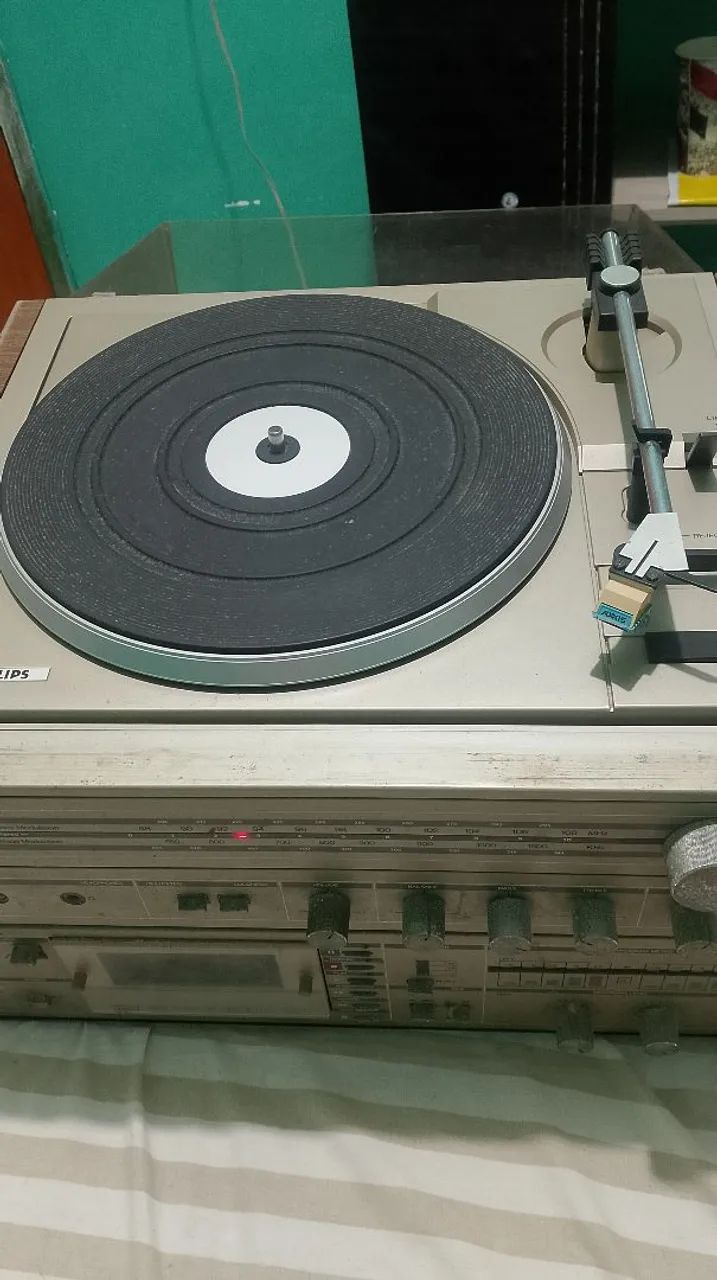 Som Modular Philips Vintage com Toca-Discos e Tape Deck - Foto 3