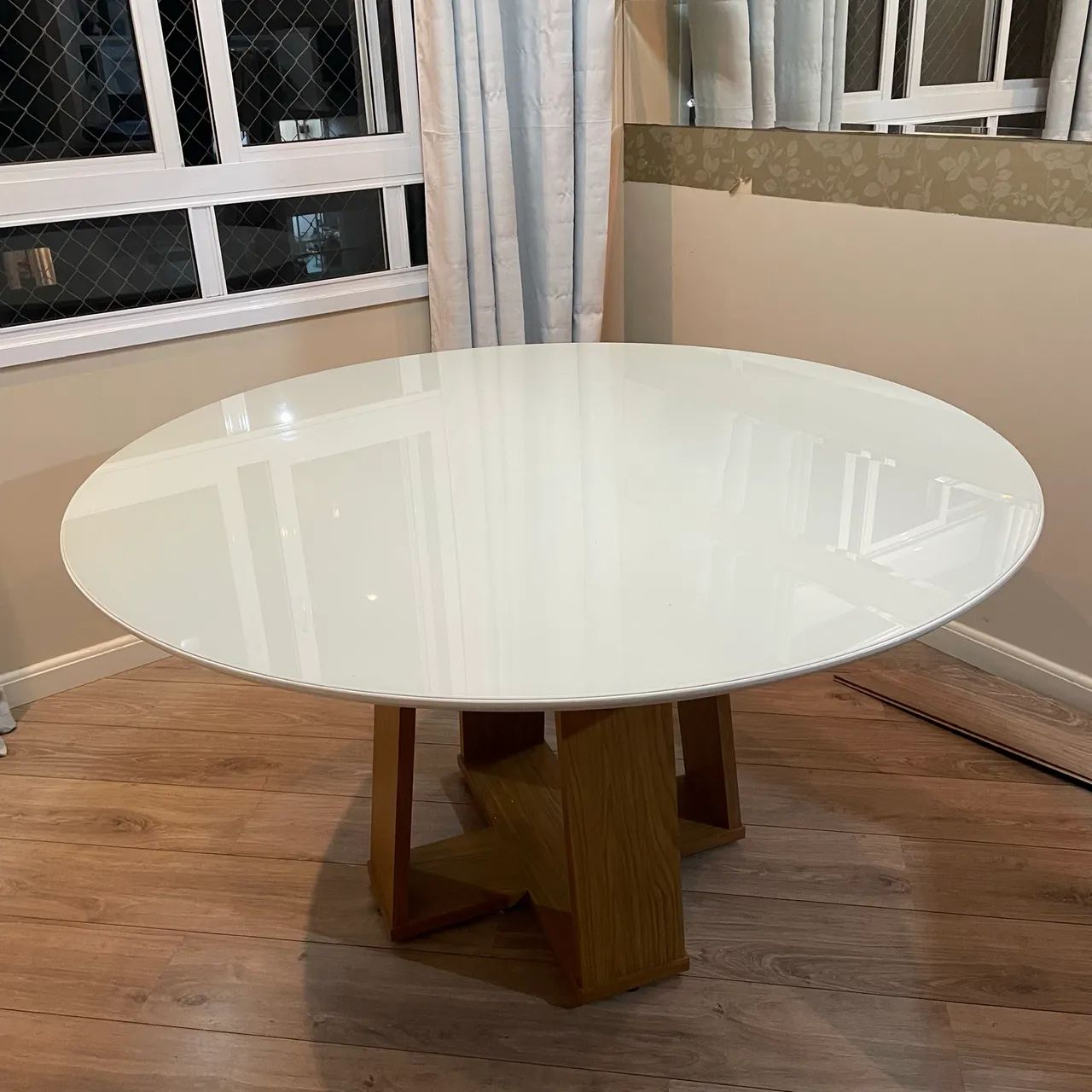 Mesa de jantar redonda off white  - Foto 2