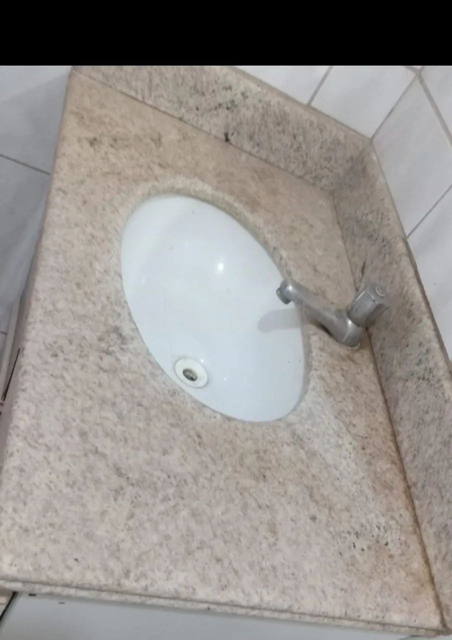 Pia de banheiro com bancada 