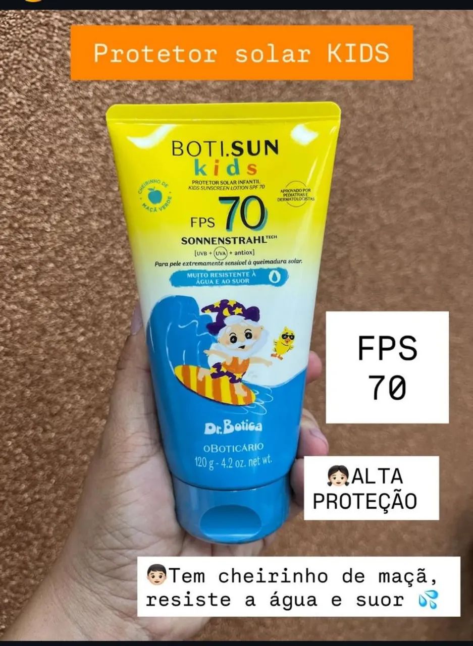 Protetor solar infantil o Boticário 