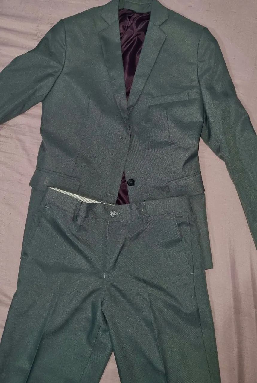 Terno Cinza Anubis Slim novo + Calça tam 40