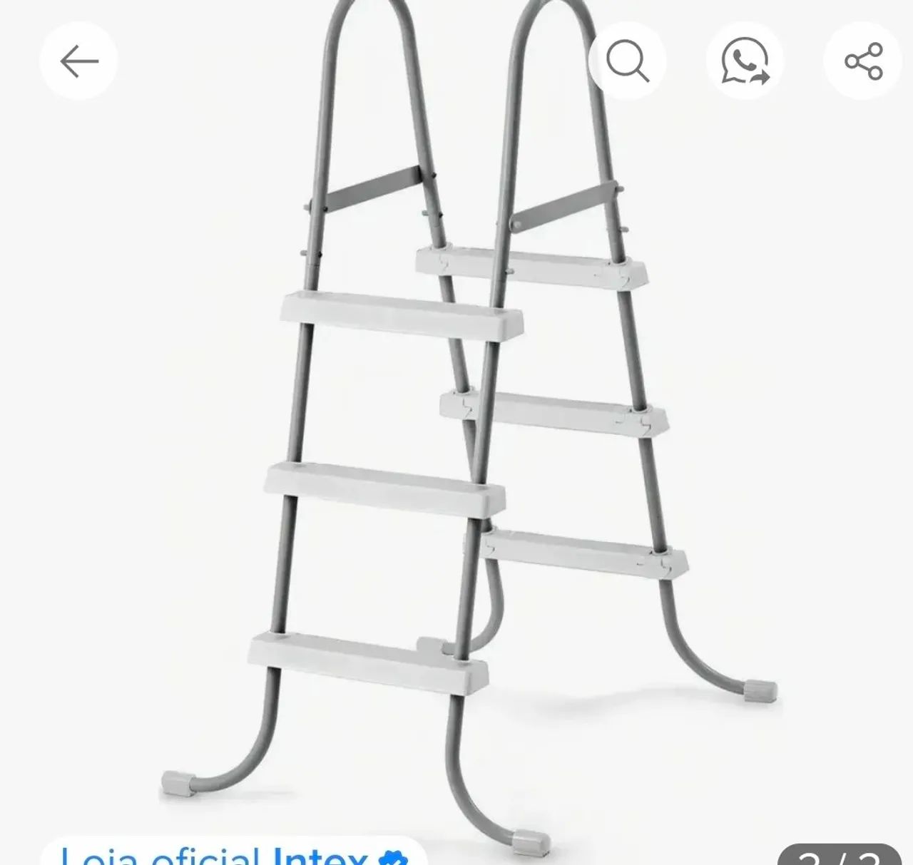 Escada dupla para piscina. R$ 100 - Foto 2