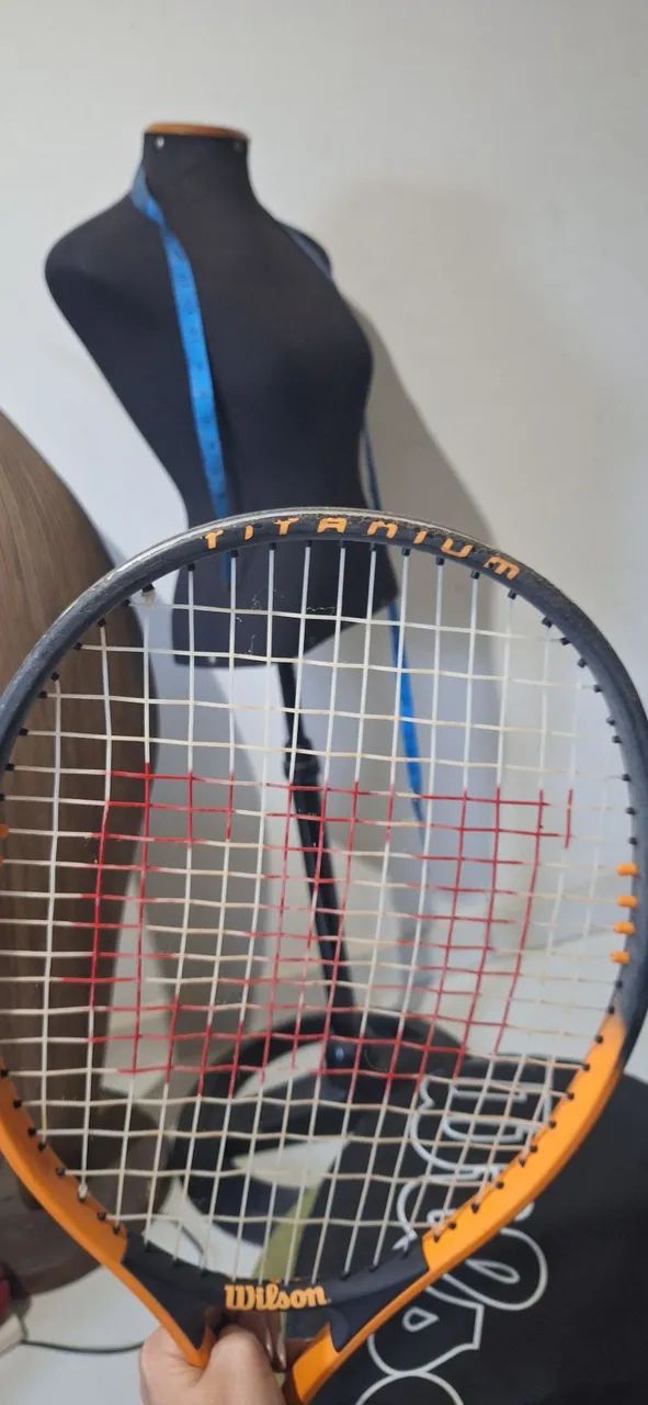 raquete de tênis wilson titanium soft shock 3 - Foto 2