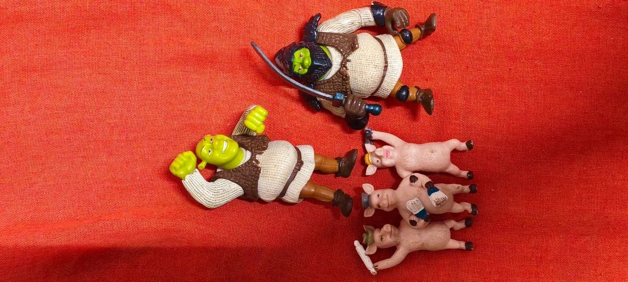 Bonecos Sherek Gulliver antigo