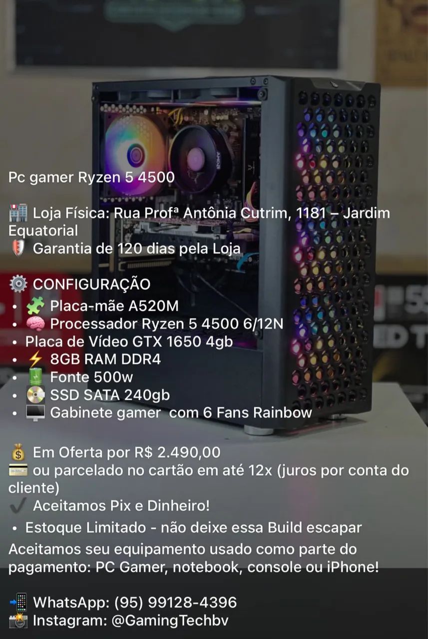 Ryzen 5 4500 gtx1650