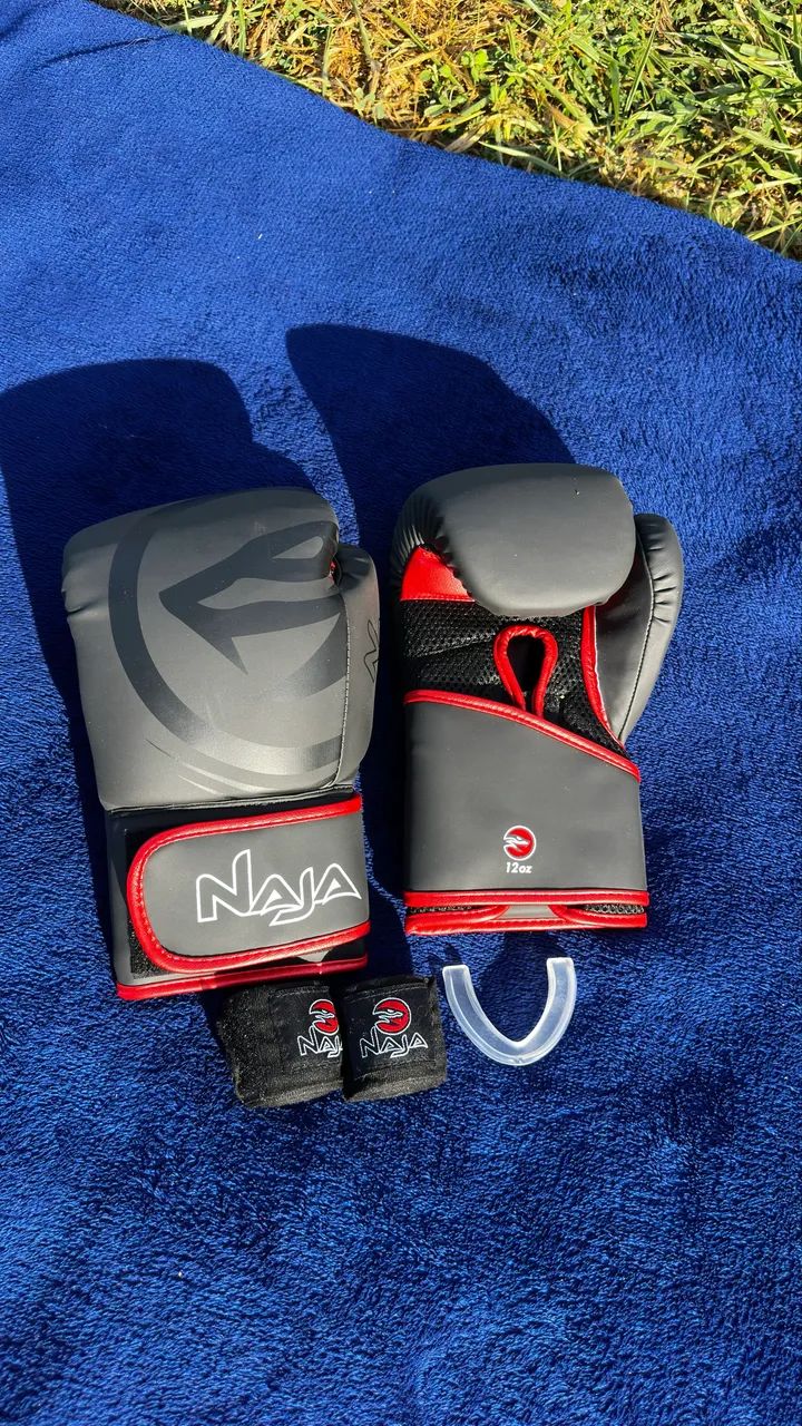 LUVA DE BOXE E MUAY THAI NAJA BLACK - Foto 5