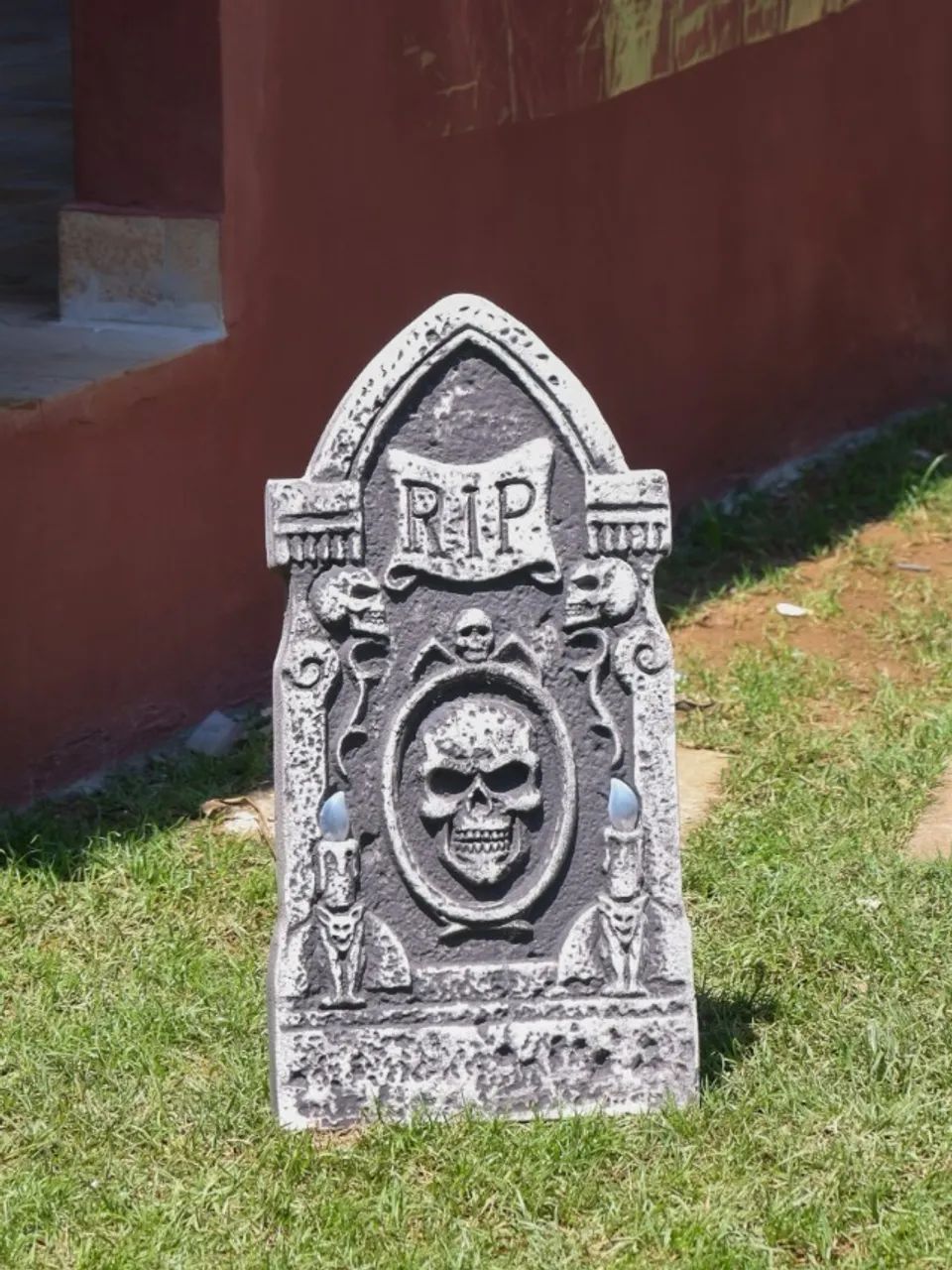 lápide eletrônica halloween com luz - Foto 2