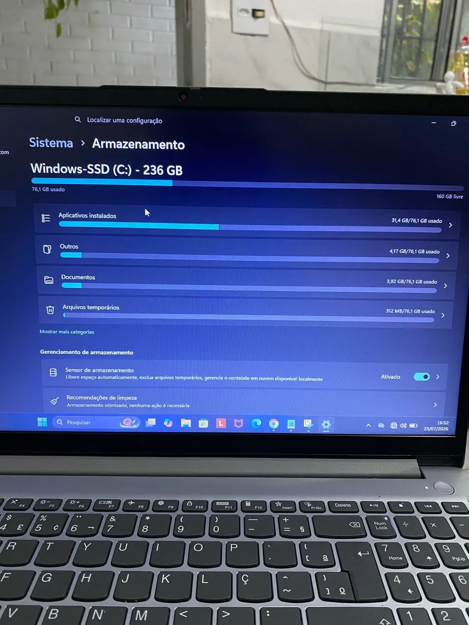   ? Notebook Lenovo IdeaPad 1 | Intel Core i3 12ª Geração | SSD 256GB - Foto 4