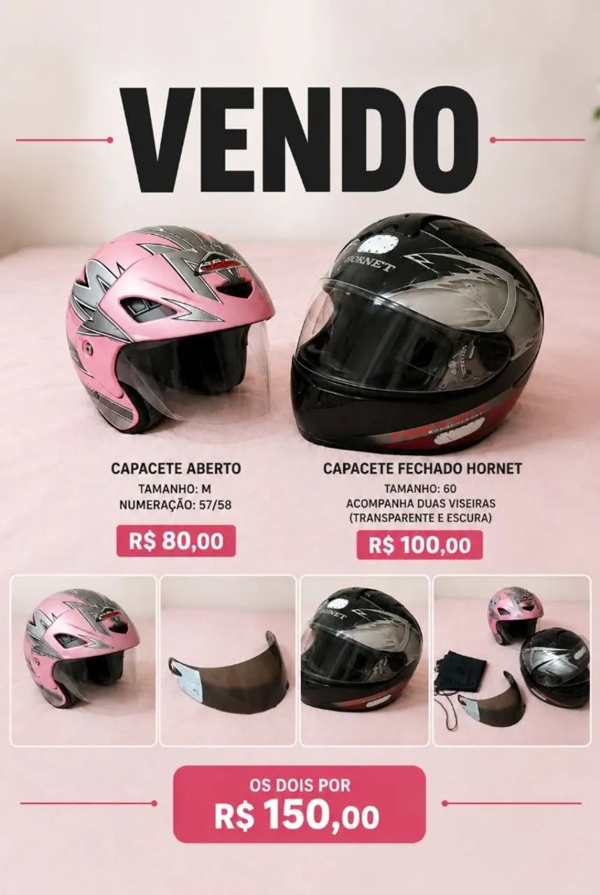 Capacetes a venda - Foto 4