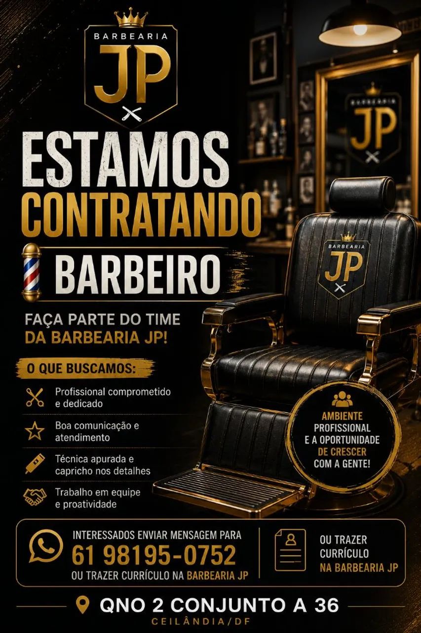 Vagas para barbeiro