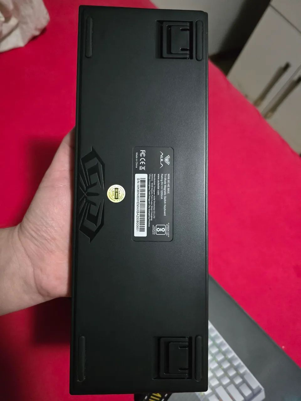 Teclado Magnético Aula Mini 60 HE MAX Black Spiritcloud Switch EUA - Foto 3