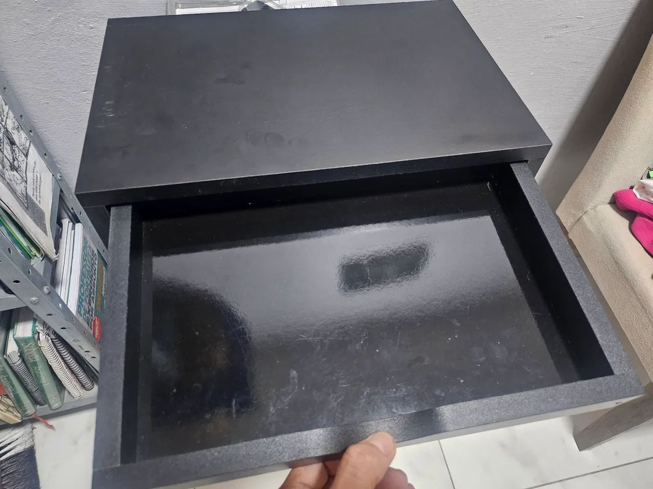 Móvel de mesa escritório 3 gavetas