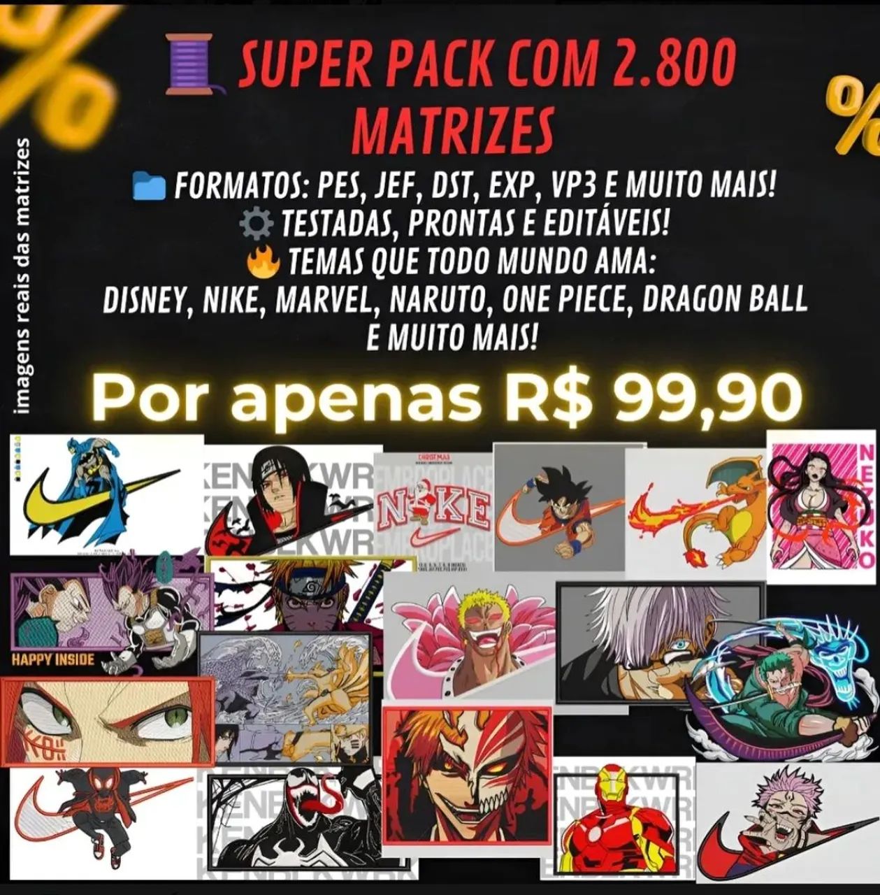 Pack de Matriz  com +2.800