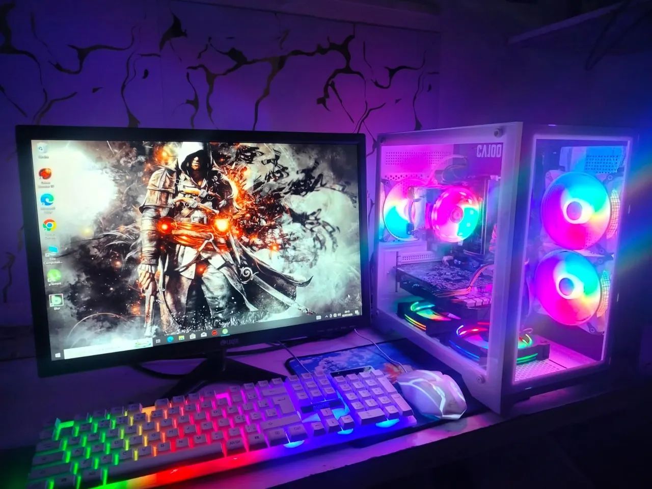 PC GAMER COMPLETO I3 9 GERAÇÃO DDR4 PLACA DE VÍDEO  - Foto 3