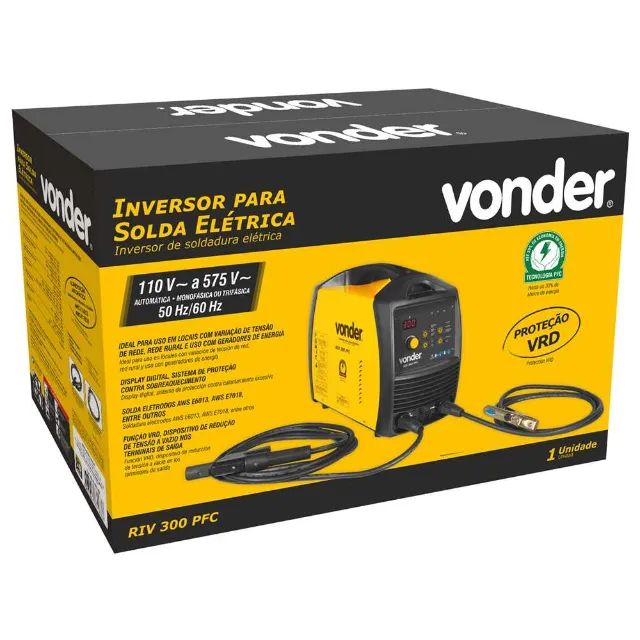 Inversor para solda com eletrodo e TIG, 300 A, RIV300 PFC, com display digital, alimentaçã - Foto 2