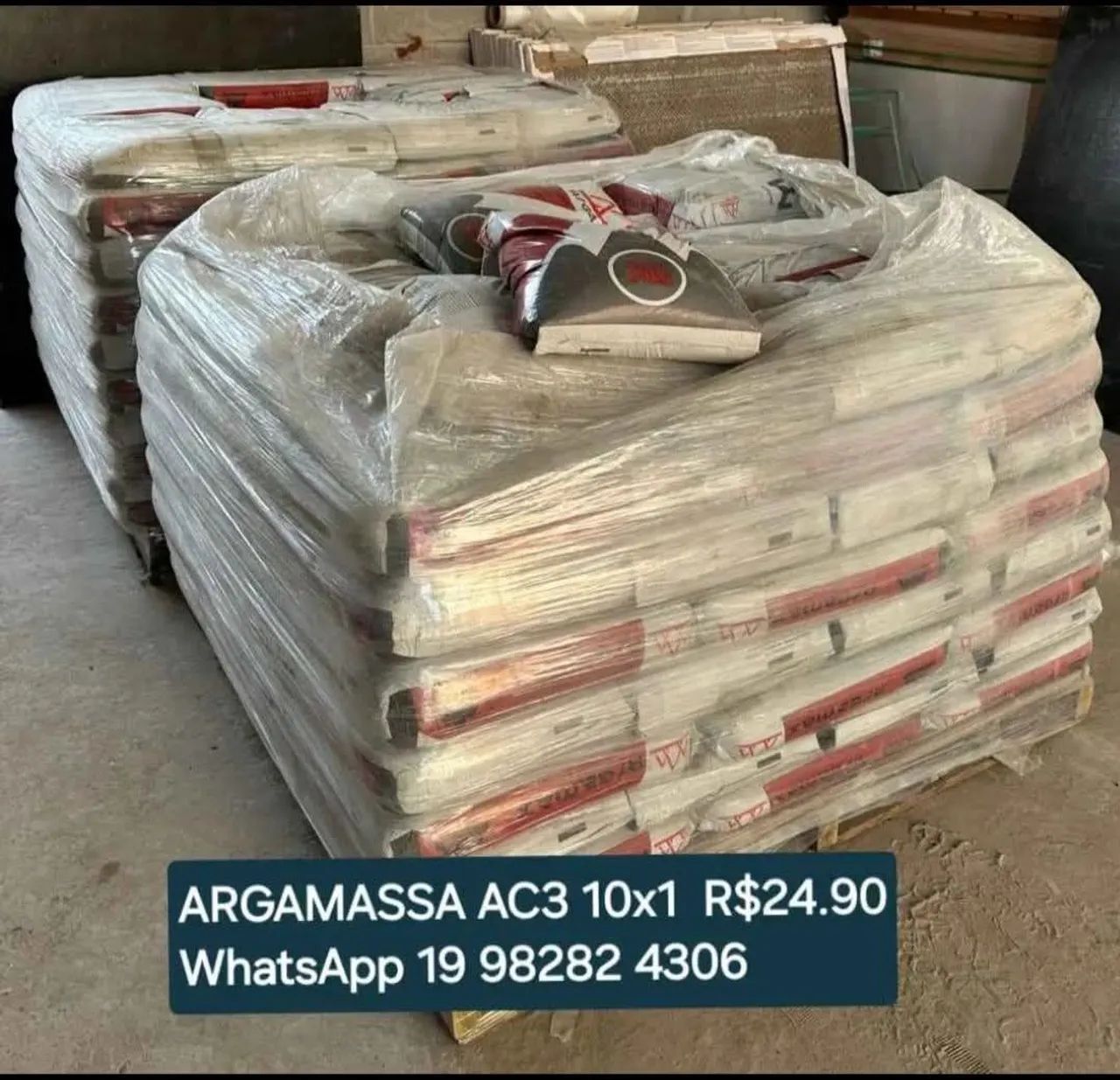 Argamassa AC3 10x1 R$24.90