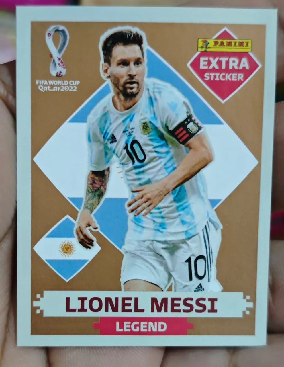 Lionel Messi Legends Dourada, Prata, Bronze, Bordô Copa22 - Foto 3