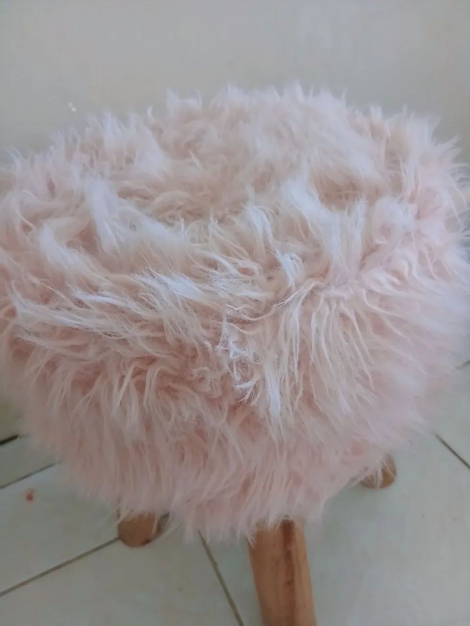 Puff Banqueta Rose Peluciado - Riachuelo | Charmoso e Delicado - Foto 3