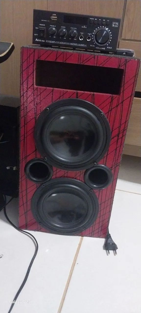 Caixa 2x6 com grave subwoofer. - Foto 2