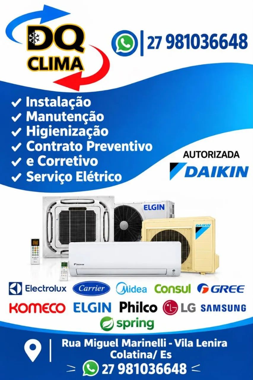 Inalação ar condicionado split 