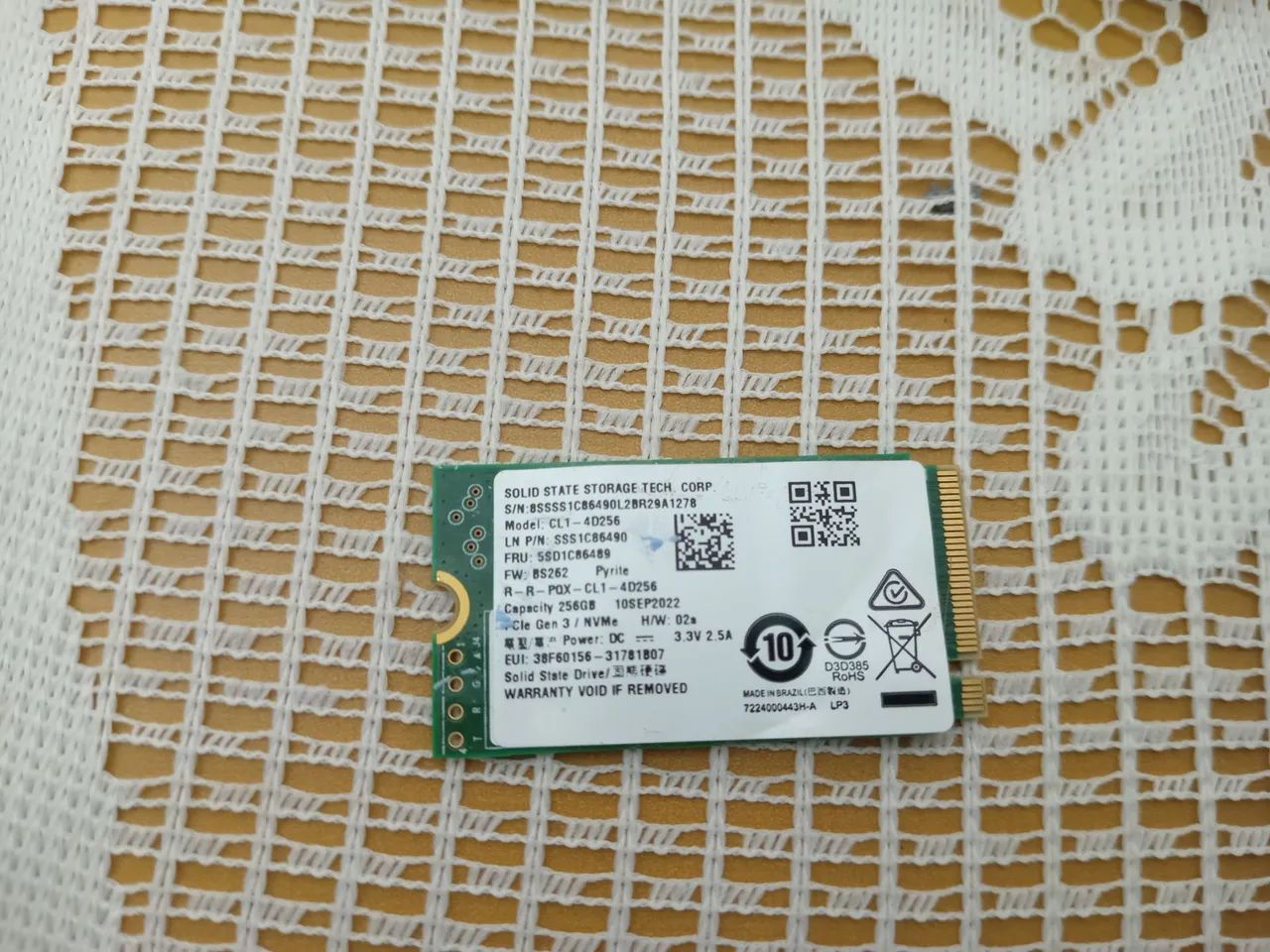 SSD NVME 256GB
